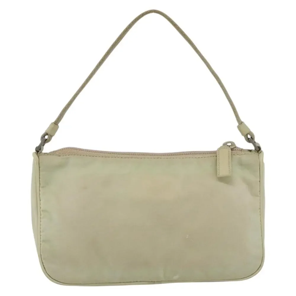 Prada Nylon Accessory Pouch Beige
